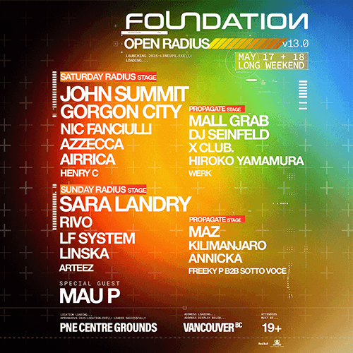 Foundation Open Radius w/ John Summit + Sara Landry