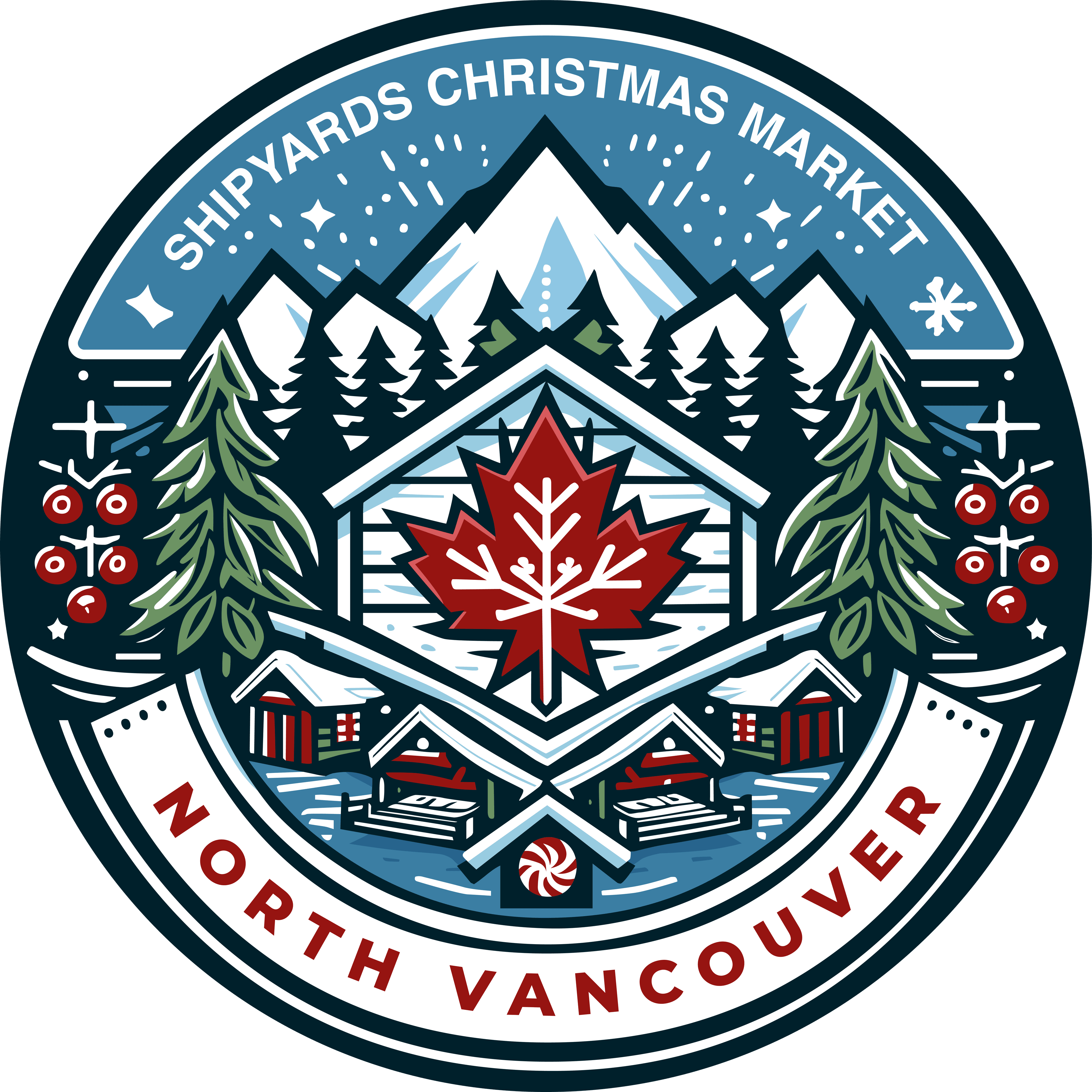 Shipyards Christmas Market event in Vancouver